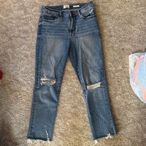 Stylish Blue Distressed Jeans